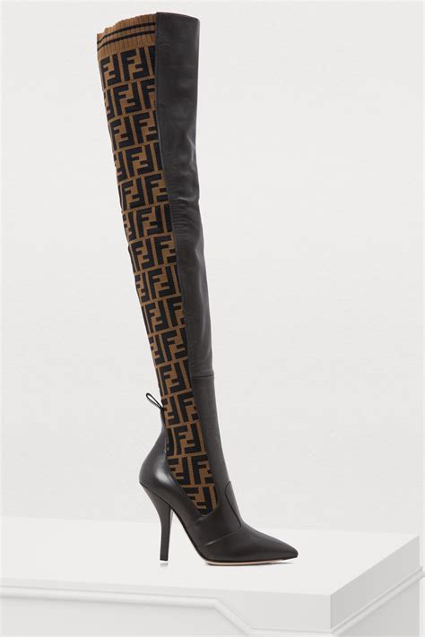 boots fendi femme|thigh high Fendi boots.